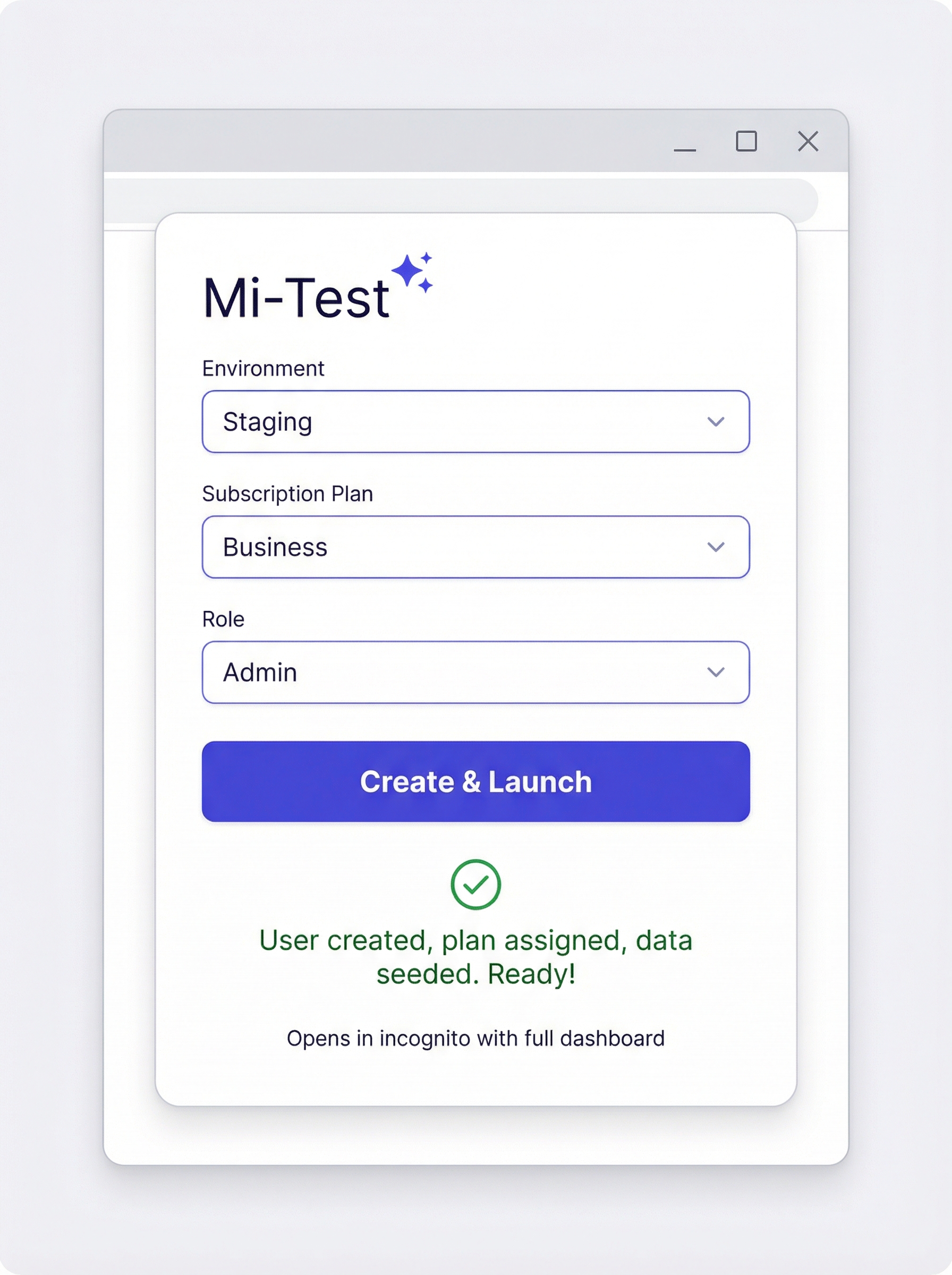 Mi-Test Chrome Extension