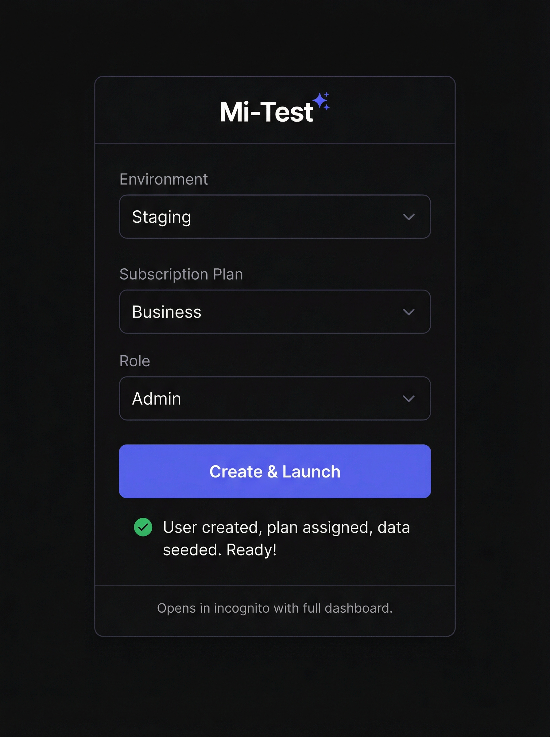 Mi-Test Chrome Extension